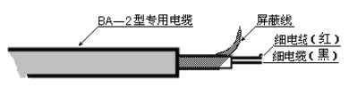 分體式超聲波液位計電纜線說明圖